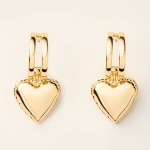 Kate Spade x Target Gold-toned Heart Balloon Earrings NWT